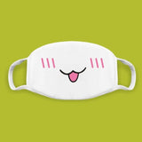 Cotton Kawaii Funny Anime Expression Mouth Face Mask Smile Breathable Masks For Korean Unisex Face Mouth Muffle Mask Accessories