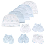 Newborn Baby Hat and Mittens Girl Boy Cap Comfy Infant Hat & Gloves Cotton Toddler Baby Accessorise For 0-6M