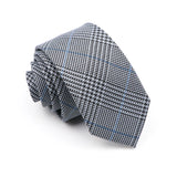 Hot Sale Mens Ties Classic Cotton 6CM Handmade Skinny Neck Ties Slim Plaid Striped Ties For Formal Business Wedding Party Gravat