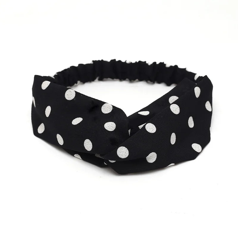 2020 Fashion Bohemian Headband Print Hairbands For Women Girls Vintage Cross Knot Turban Bandanas Headwear Hair Accessories