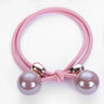 Pink Elastic Hair Bands Cute Rabbit Round Beads Heart Strawberry Rubber Band For Baby Girls Children Women Hair Accessories Gift