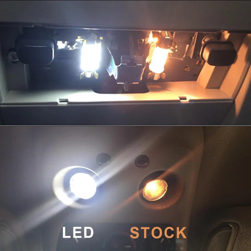14Pcs Canbus LED Interior Vanity Mirror Roof Light Kit For Mini R56 Cooper One JCW 2007 2008 2009 2010 2011 2012 2013 Car Bulbs