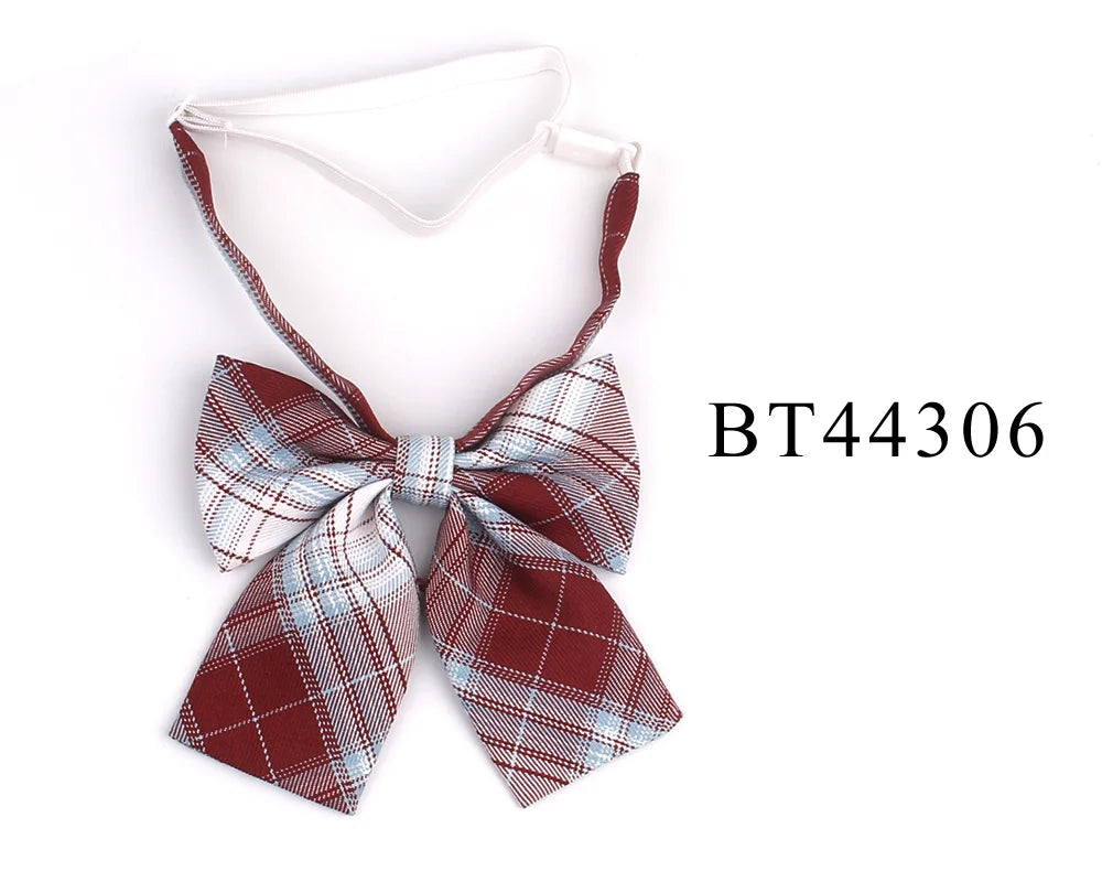 Ladies Plaid Bowtie Casual Bow tie For Women Uniform Collar Butterf Bowknot Adult Check Bow Ties Cravats Cotton Girls Bowties