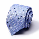 48Colors Classic 7.5cm Tie for Men Silk Tie Luxury Striped Slim Ties for Men Suit Cravat Wedding Party  Gravatas