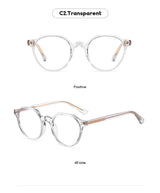 2022 Trending Blue Light Blocking Men's Retro Glasses TR90 Anti Radiation Eyeglasses Women Round Transparent Fashion Eyewear