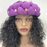 Bronzing Fabric Women's Headbands Elastic Braids Hair Bands Female Turban Cap Party Headwear Accessories Fashion Bandage Bandana
