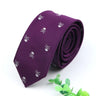 Skull Ties For Men New Casual Slim Classic Polyester Neckties Fashion Man Tie for Wedding Halloween Party Male tie Neckwear