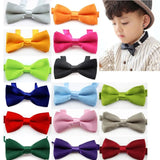 Kid Bowties Solid Butterfly Bowtie Wedding Accessories Gift Bow Tie Party TiesNew Wholesale Bowknot CA43