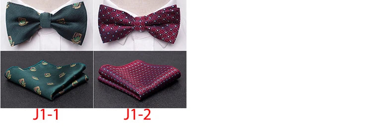 Men Bowtie Cravat Set Fashion Butterfly Party Wedding Ties Girls Business Jacquard Bow Tie Men Bowknot Wholesale Accessories