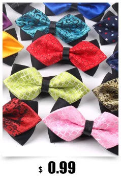 NEW Dots Children Bowtie Fashion Neckwear Adjustable Unisex Bow Tie for Boy and Girl Polyester Pre-Tied