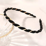 Organza Hairbands For Women Cross Weaving Hair Hoop Bands Korea Fashion Bright Silk Metal Headband Girls Hair Accessories Turban