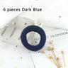 6Pcs/Lot Solid Color Basic Rubber Bands Simple High Elastic Hairband Girls Headwear Headband Fashion Women Gum Hair Accessories