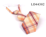 New Rubber Ties Casual Plaid Necktie For Boys Girls Neck Ties Simple Slim Necktie Gravatas Lazy Person Student Tie Neck Wear