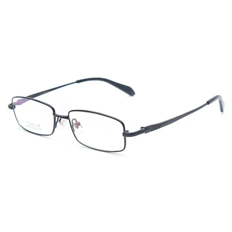 Handoer Men Eyeglasses Frame Pure Titanium Optical Glasses Prescription Spectacles Full Rim Eyewear Metal Frame Glasses Frame