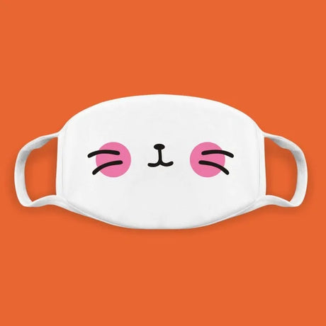 Super Cute Expression Smile Breathable Mouth Face Mask For Korean Black Kpop Unisex Kawaii Face Mouth Muffle Mask Cotton Anime