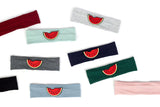 6 Months-3 Years Old Kids Headband Pure Color Cute Watermelon Pattern Soft Elastic Headwear Loose HeadWrap for Boys and Girls