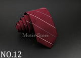 Men Jacquard Woven Tie Classic Plaid Striped Ties Fashion Polyester Necktie For Wedding Business Party Suit Dress Gravatas Gift