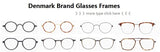 Pure Titanium Glasses Frame Men Women Eyewear Frames Eyeglassess Square Business Classic Design Screwless Denmark Brand