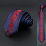 Skinny 6cm Ties For Men Wedding Dress Necktie Black Red Floral Paisley Patchwork Tie Business Slim Shirt Accessory Gift Cravate