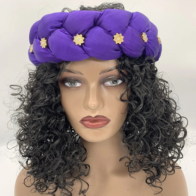 Women Braids Headbands Candy Color Elastic Hairbands Female Bandanas Girls Diamonds Hair Bands Headwear Accessories