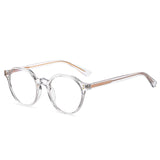 2022 Trending Blue Light Blocking Men's Retro Glasses TR90 Anti Radiation Eyeglasses Women Round Transparent Fashion Eyewear