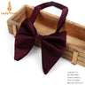 Men's Fashion Suits Bow Tie Women Classic Big Bowtie For Man Wedding Bowknot Adult Mens Bowties Cravats Uniform Solid Black Tie