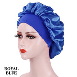 Black Pink Purple Hair Care Caps Silk Bonnet Women'S Nightcaps With Curly Natural Curls Covers With Soft Wide Elastic Adjustable