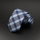 Men Jacquard Woven Tie Classic Plaid Striped Ties Fashion Polyester Necktie For Wedding Business Party Suit Dress Gravatas Gift