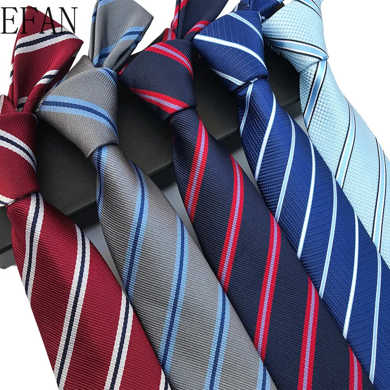 New Design Paisley Plaid Jacquard Woven Silk Mens Ties Neck Tie 8cm Striped Ties for Men Business Suit Business Wedding Party