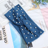 AWAYTR Women's Headbands Pearls Head Bands Knitted Turban Bandana Autumn Winter Elastic Hairband Warm Hair Accessories Headdress