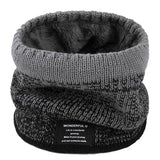 Winter Scarf for Men Fleece Ring Bandana Knitted Warm Solid Scarf Women Neck Warmer Thick Cashmere Hot Handkerchief Ski Mask