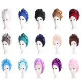 Newly Women's Satin Solid Sleeping Hat Night Hair Care Bonnet Nightcap For Women Men Unisex Cap