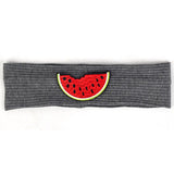 6 Months-3 Years Old Kids Headband Pure Color Cute Watermelon Pattern Soft Elastic Headwear Loose HeadWrap for Boys and Girls