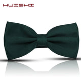 HUISUI 2024 New 43 Color Suit Bow Tie Wedding Gift Solid Party Classic Butterfly Cravat Wholesale Polyester Material Bowtie
