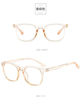 Transparent Computer Glasses Frame Women Men Anti Blue Light square Eyewear Blocking Glasses Optical Spectacle Eyeglass round