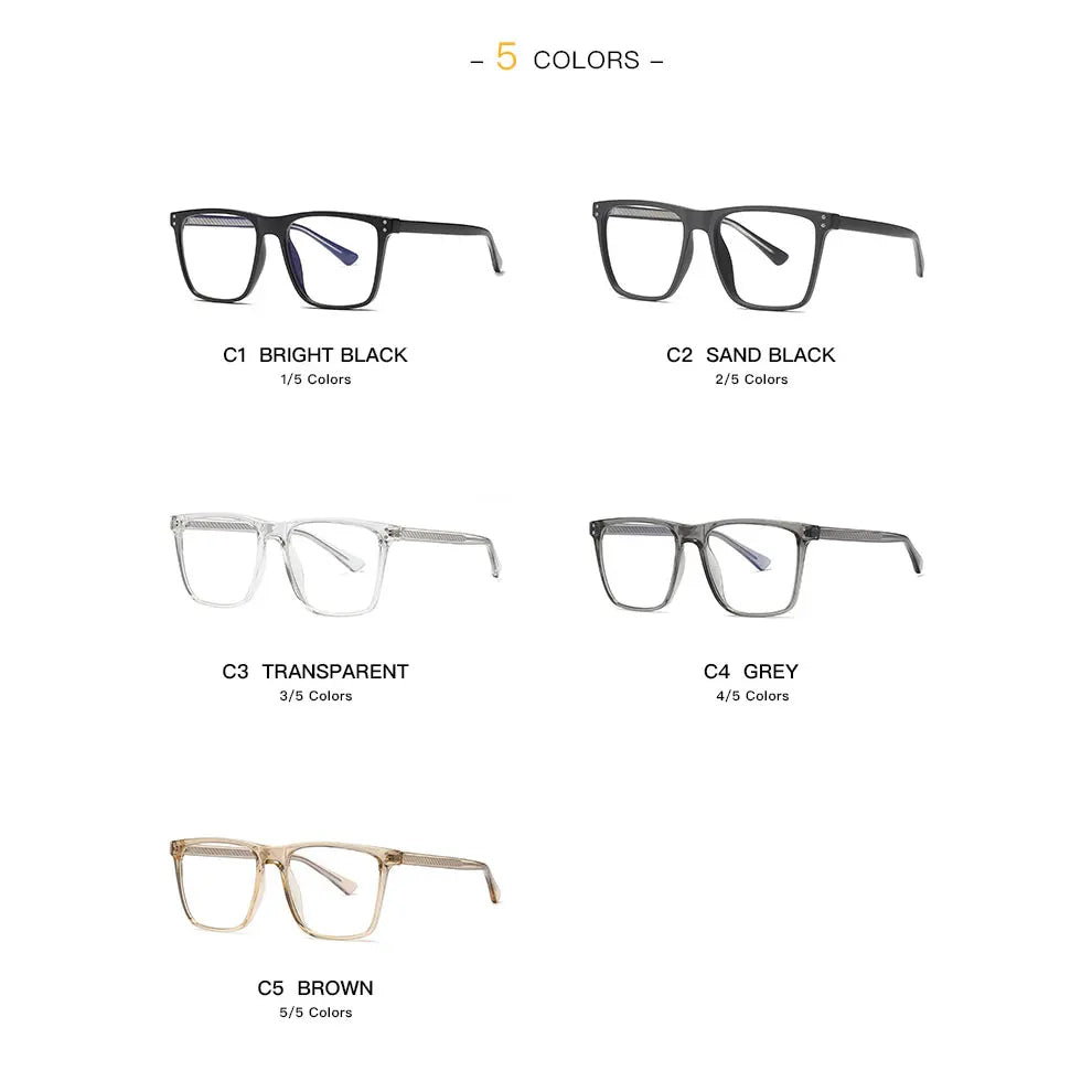 Blue Light Blocking Glasses Frame for Optical Prescription Eyeglasses Frame New Arrival Full Rim Plastic UV400 Anti-scratch