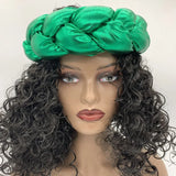 Bronzing Fabric Women's Headbands Elastic Braids Hair Bands Female Turban Cap Party Headwear Accessories Fashion Bandage Bandana