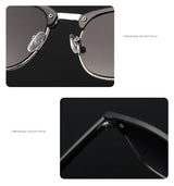 Men Women Students Myopia Sunglasses Metal Half Frame Nearsighted Gray Lens Glasses -0.5 -1 -1.5 -2 -2.5 -3 -3.5 -4 -4.5 -5 -6