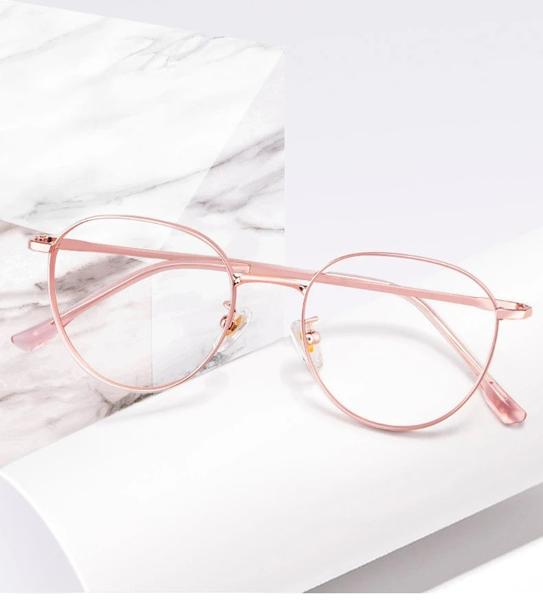 YIMARUILI New Titanium Alloy Wide-Rim Glasses Frame Men Round Retro Myopia Optical Prescription Eyeglasses Frame Women 80047