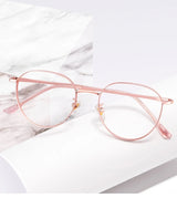 YIMARUILI New Titanium Alloy Wide-Rim Glasses Frame Men Round Retro Myopia Optical Prescription Eyeglasses Frame Women 80047