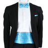 New Fashion Mens Cummerbund Bow Tie Brooch Set Black Red Blue   Waist Seal For Formal Tuxedo Business Suit Dinner Accessories