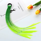 New Girls Colorful Wigs Ponytail Headbands Rubber Bands Beauty Hair Bands Headwear Kids Hair Accessories Head Band Hair Ornament