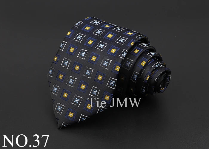 Classic Silk Men Tie Plaid Stripe Floral Ties Formal Wear Business Suit Jacquard Necktie Wedding Party Gift Daily Accessories