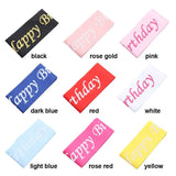 1PC Happy Birthday Glitter Satin Sash Mermaid Birthday Girl Ribbons Shoulder Girdle Party Supplies Fashion Decor Accessories