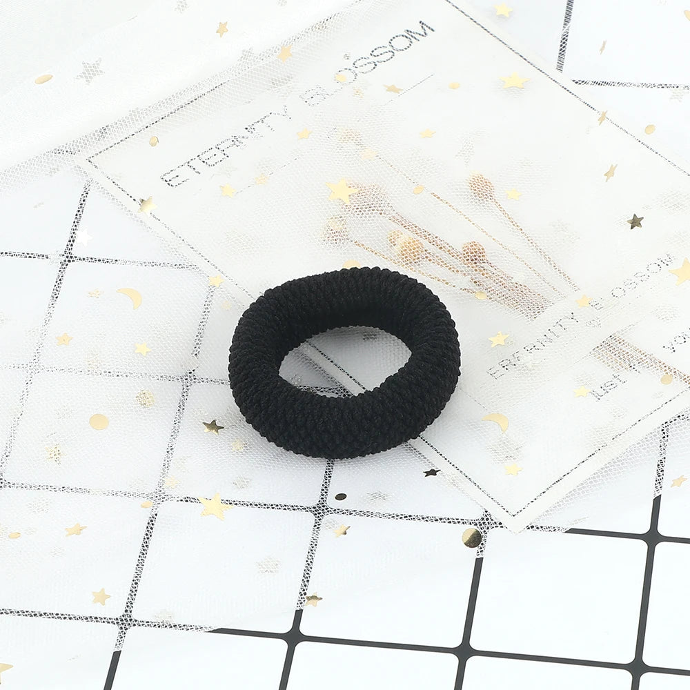 6Pcs/Lot Solid Color Basic Rubber Bands Simple High Elastic Hairband Girls Headwear Headband Fashion Women Gum Hair Accessories