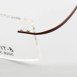 Titanium Eyeglasses Rimless Optical Ultralight Glasses Frame No Screw Prescription Spectacle Frameless Glasses Eyeglasses B2