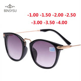 New Finished Myopia Sun Glasses Fashion Gray Lens Metal Legs With Degrees Sunglasses -1 -1.5 -2.0 -2.5 -3.0 -3.5 -4.0
