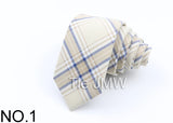 New Soft TR Fabric Polyester Ties For Men Skinny Plaid Business Tie Wedding Dress Butterfly Designer Daily Neckwear Accessories