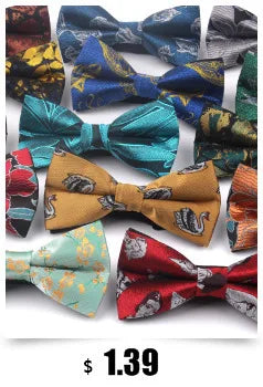 NEW Dots Children Bowtie Fashion Neckwear Adjustable Unisex Bow Tie for Boy and Girl Polyester Pre-Tied