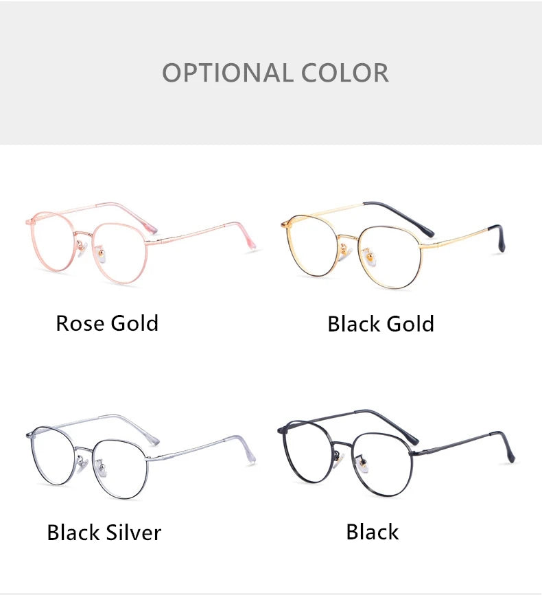 YIMARUILI New Titanium Alloy Wide-Rim Glasses Frame Men Round Retro Myopia Optical Prescription Eyeglasses Frame Women 80047